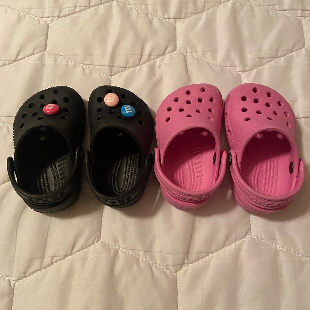 2 Pairs of Toddler Crocs